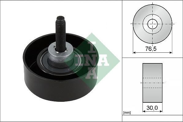 INA 532 0458 10 - Galoppino/Guidacinghia, Cinghia Poly-V www.autoricambit.com