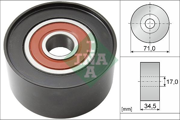 INA 532 0542 10 - Galoppino/Guidacinghia, Cinghia Poly-V www.autoricambit.com