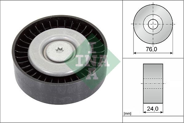 INA 532 0558 10 - Galoppino/Guidacinghia, Cinghia Poly-V www.autoricambit.com