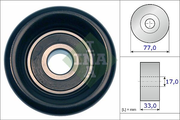 INA 532 0568 10 - Galoppino/Guidacinghia, Cinghia Poly-V www.autoricambit.com