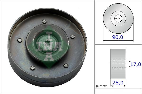 INA 532 0694 10 - Galoppino/Guidacinghia, Cinghia Poly-V www.autoricambit.com