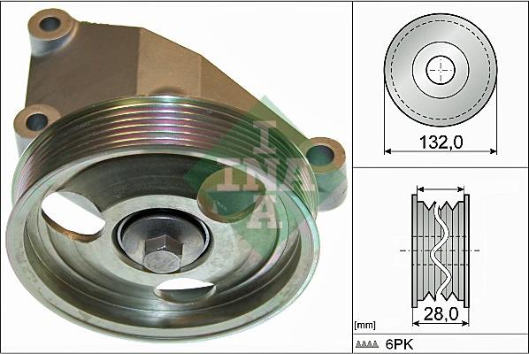 INA 532 0650 10 - Galoppino/Guidacinghia, Cinghia Poly-V www.autoricambit.com