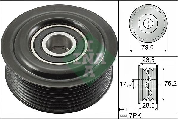 INA 532 0609 10 - Galoppino/Guidacinghia, Cinghia Poly-V www.autoricambit.com