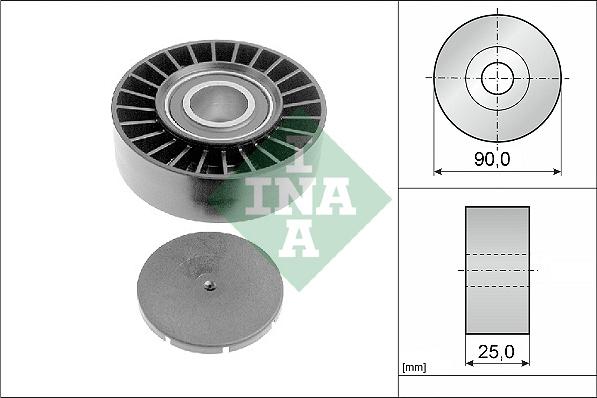 INA 532 0169 10 - Galoppino/Guidacinghia, Cinghia Poly-V www.autoricambit.com