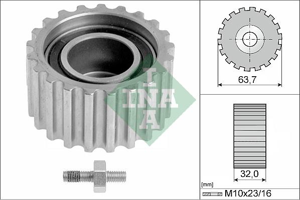 INA 532 0171 10 - Galoppino/Guidacinghia, Cinghia dentata www.autoricambit.com