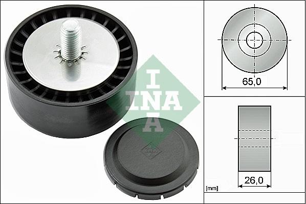 INA 532 0802 10 - Galoppino/Guidacinghia, Cinghia Poly-V www.autoricambit.com