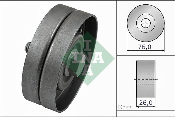 INA 532 0326 30 - Galoppino/Guidacinghia, Cinghia Poly-V www.autoricambit.com