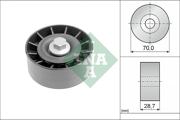 INA 532 0254 10 - Galoppino/Guidacinghia, Cinghia Poly-V www.autoricambit.com