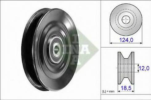 INA 532 0285 20 - Galoppino/Guidacinghia, Cinghia Poly-V www.autoricambit.com