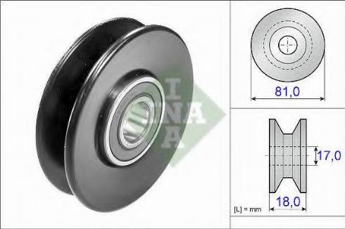 INA 532 0280 20 - Galoppino/Guidacinghia, Cinghia Poly-V www.autoricambit.com