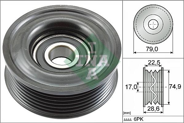 INA 532 0721 10 - Galoppino/Guidacinghia, Cinghia Poly-V www.autoricambit.com