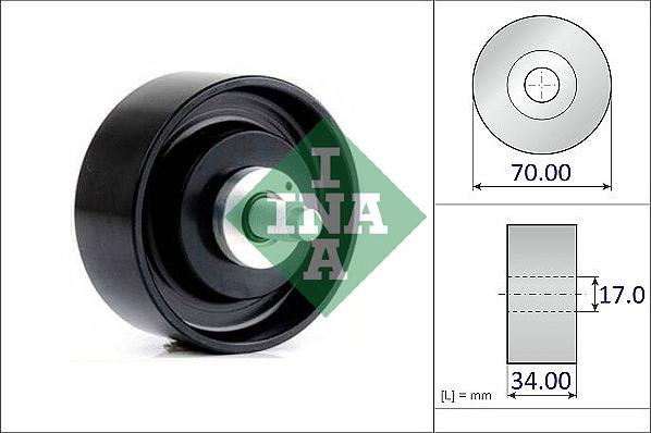 INA 532 1030 10 - Galoppino/Guidacinghia, Cinghia Poly-V www.autoricambit.com