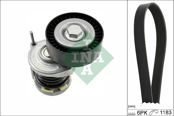 INA 529 0466 10 - Kit Cinghie Poly-V www.autoricambit.com