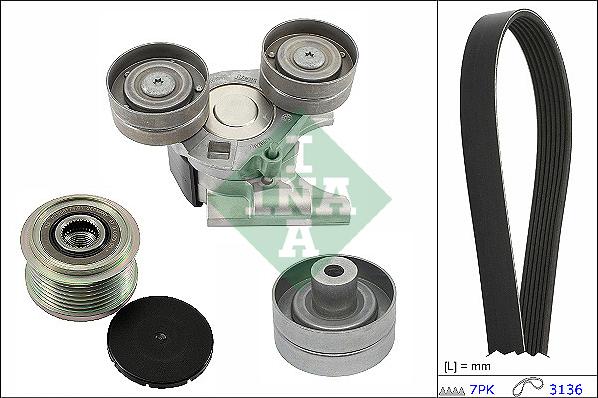 INA 529 0502 20 - Kit Cinghie Poly-V www.autoricambit.com