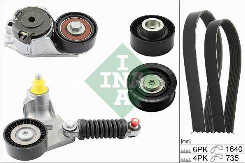 INA 529 0251 10 - Kit Cinghie Poly-V www.autoricambit.com