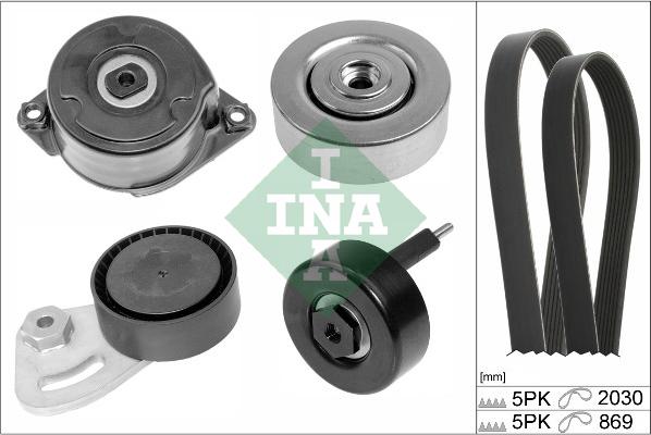 INA 529 0253 10 - Kit Cinghie Poly-V www.autoricambit.com