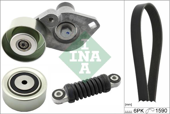 INA 529 0276 10 - Kit Cinghie Poly-V www.autoricambit.com