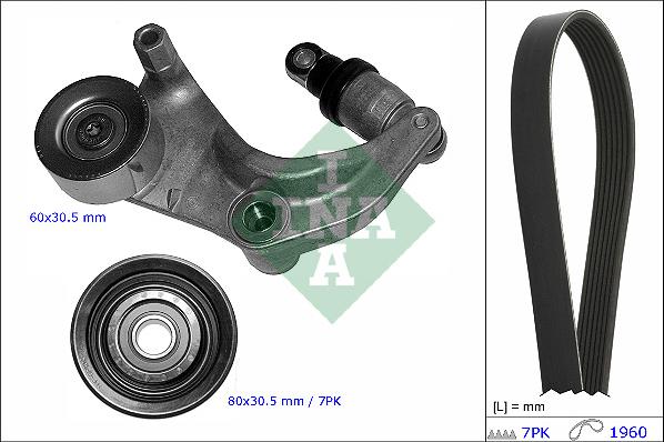 INA 529 1212 10 - Kit Cinghie Poly-V www.autoricambit.com