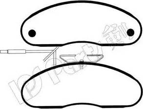 IPS Parts IBD-1196 - Kit pastiglie freno, Freno a disco www.autoricambit.com