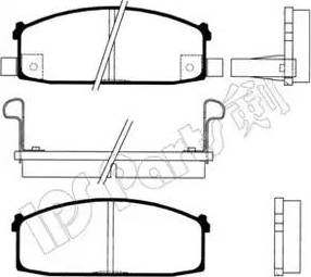 IPS Parts IBD-1141 - Kit pastiglie freno, Freno a disco www.autoricambit.com