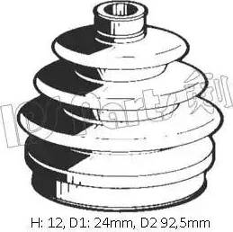 IPS Parts IBK-10009 - Cuffia, Semiasse www.autoricambit.com