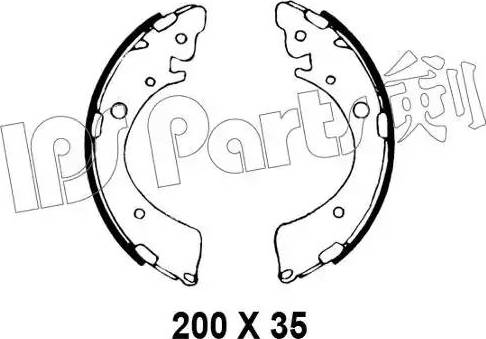 IPS Parts IBL-4494 - Ganascia freno www.autoricambit.com