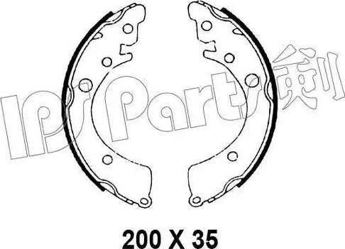 IPS Parts IBL-4498 - Ganascia freno www.autoricambit.com