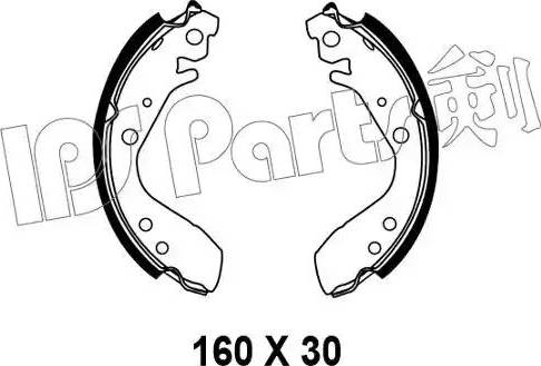 IPS Parts IBL-4493 - Ganascia freno www.autoricambit.com