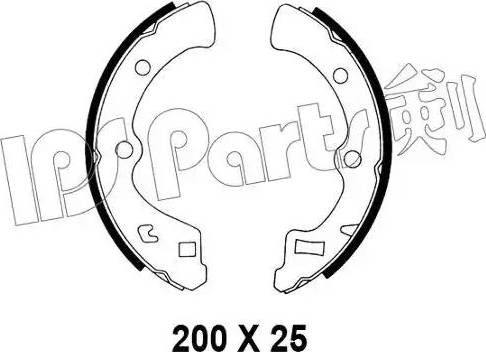 IPS Parts IBL-4406 - Ganascia freno www.autoricambit.com