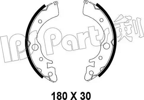 IPS Parts IBL-4403 - Ganascia freno www.autoricambit.com