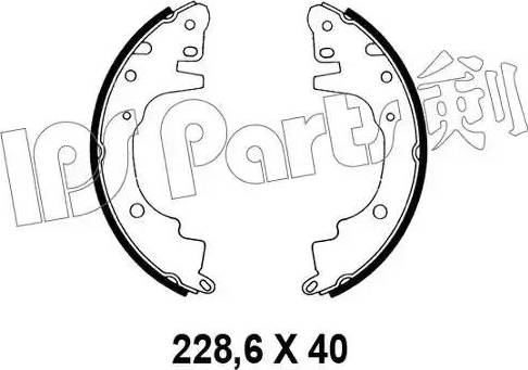 IPS Parts IBL-4504 - Ganascia freno www.autoricambit.com