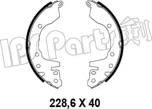 IPS Parts IBL-4529 - Ganascia freno www.autoricambit.com