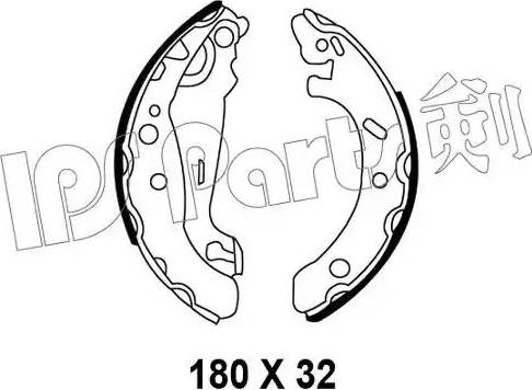 IPS Parts IBL-4394 - Ganascia freno www.autoricambit.com