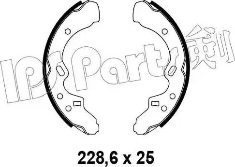 IPS Parts IBL-4328 - Ganascia freno www.autoricambit.com