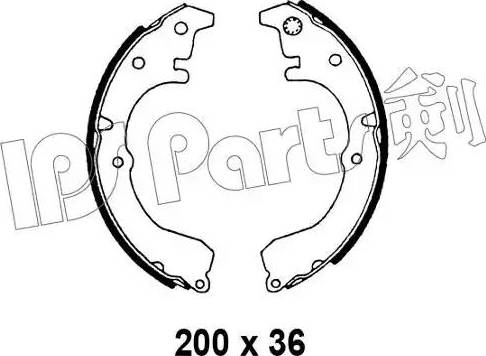 IPS Parts IBL-4299 - Ganascia freno www.autoricambit.com