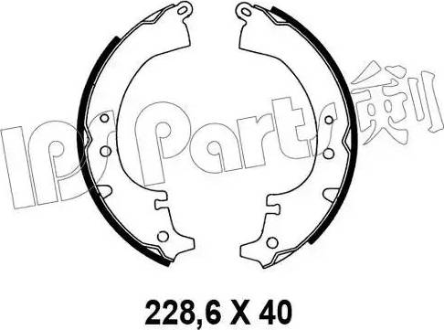 IPS Parts IBL-4203 - Ganascia freno www.autoricambit.com