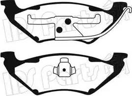 IPS Parts IBR-1995 - Kit pastiglie freno, Freno a disco www.autoricambit.com