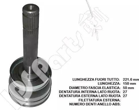 IPS Parts ICJ-10124 - Kit giunti, Semiasse www.autoricambit.com