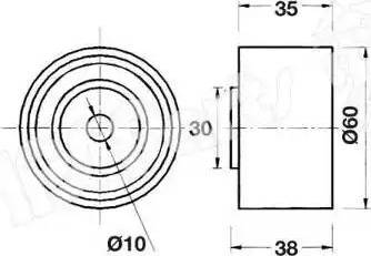 IPS Parts ITB-6904 - Tendicinghia, Cinghia dentata www.autoricambit.com