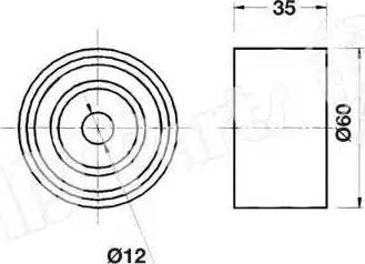 IPS Parts ITB-6905 - Tendicinghia, Cinghia dentata www.autoricambit.com