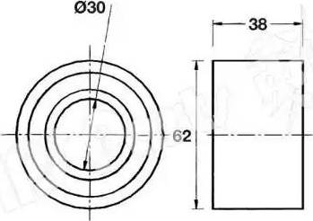 IPS Parts ITB-6906 - Tendicinghia, Cinghia dentata www.autoricambit.com