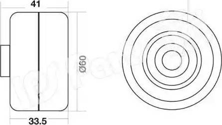 IPS Parts ITB-6008 - Tendicinghia, Cinghia dentata www.autoricambit.com