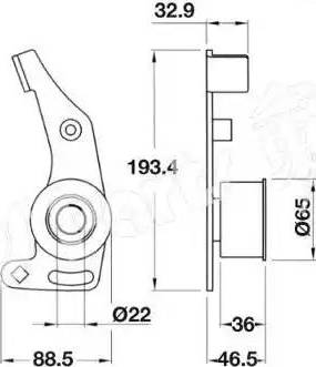 IPS Parts ITB-6003 - Tendicinghia, Cinghia dentata www.autoricambit.com