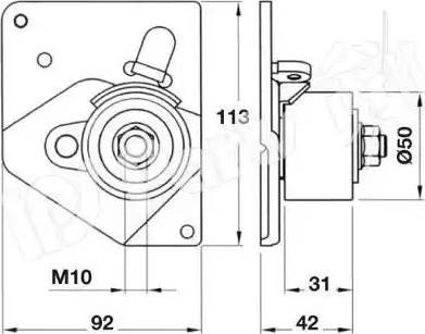 IPS Parts ITB-6124 - Tendicinghia, Cinghia dentata www.autoricambit.com