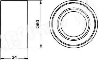 IPS Parts ITB-6709 - Tendicinghia, Cinghia dentata www.autoricambit.com