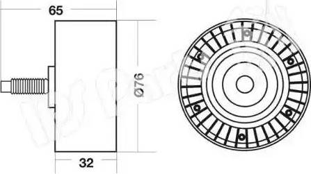 IPS Parts ITB-6J00 - Tendicinghia, Cinghia dentata www.autoricambit.com