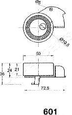 Japanparts BE-601 - Tendicinghia, Cinghia dentata www.autoricambit.com