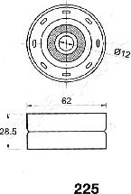 Japanparts BE-225 - Tendicinghia, Cinghia dentata www.autoricambit.com