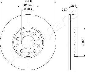 Japanparts DI-0910 - Discofreno www.autoricambit.com