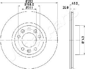 Japanparts DI-0634 - Discofreno www.autoricambit.com